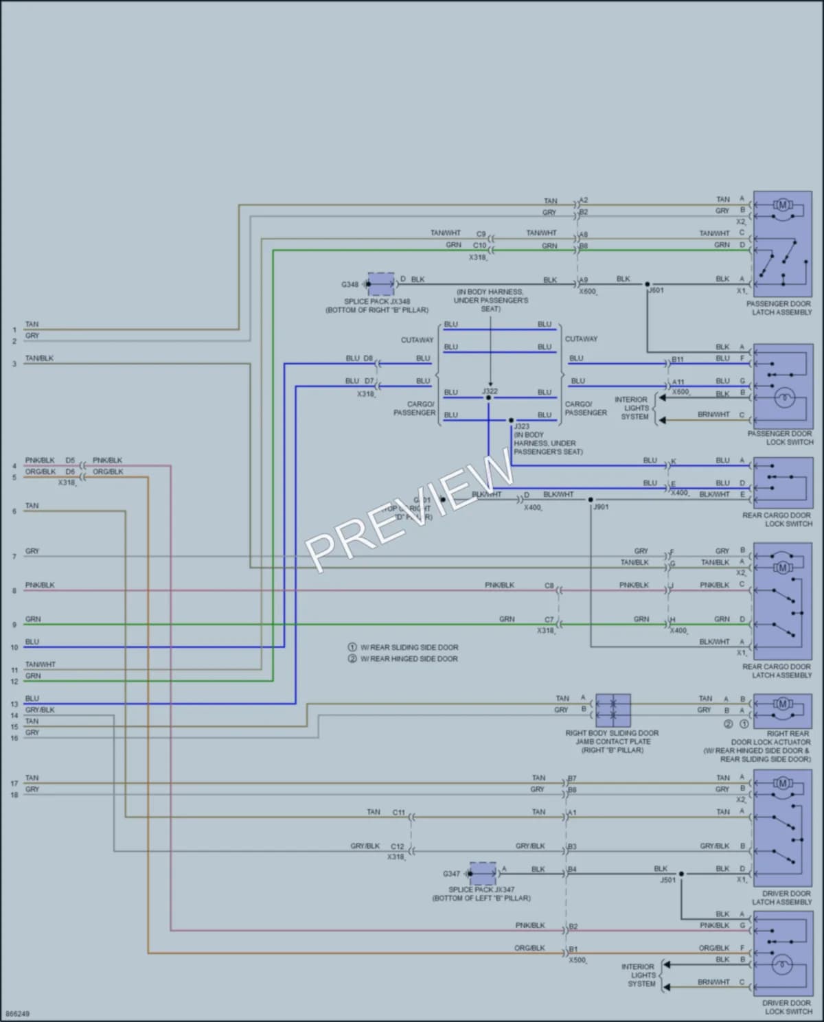 2024 GMC 2500Savana Anti Theft wiring diagram preview