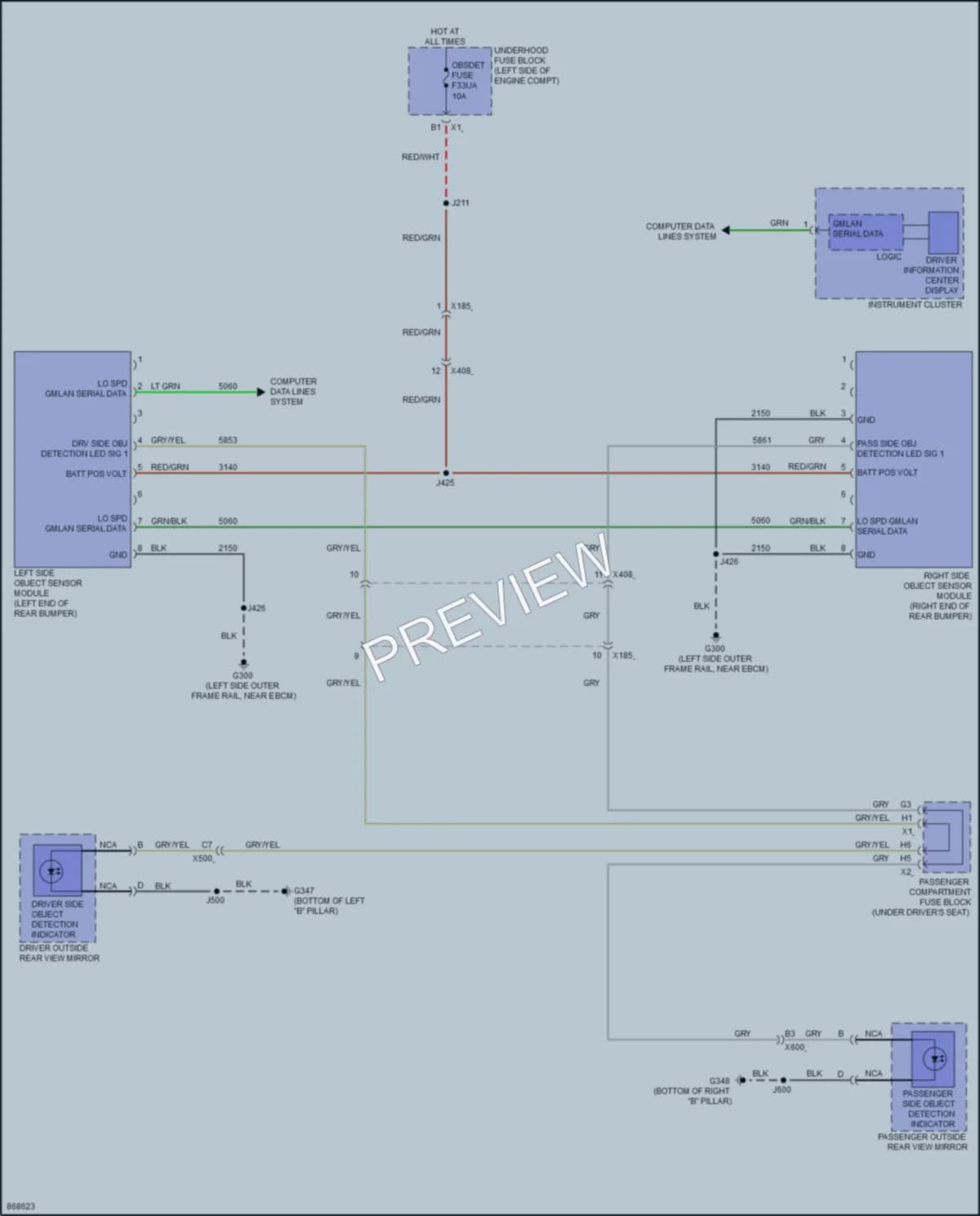 2024 GMC 2500Savana Navigation wiring diagram preview