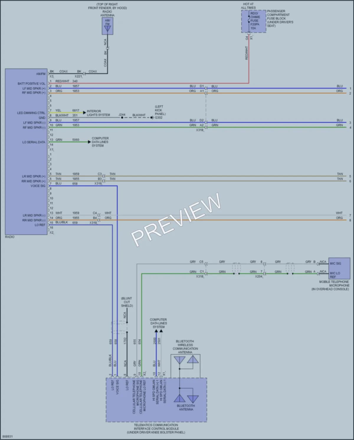 2024 GMC 2500Savana Radio wiring diagram preview