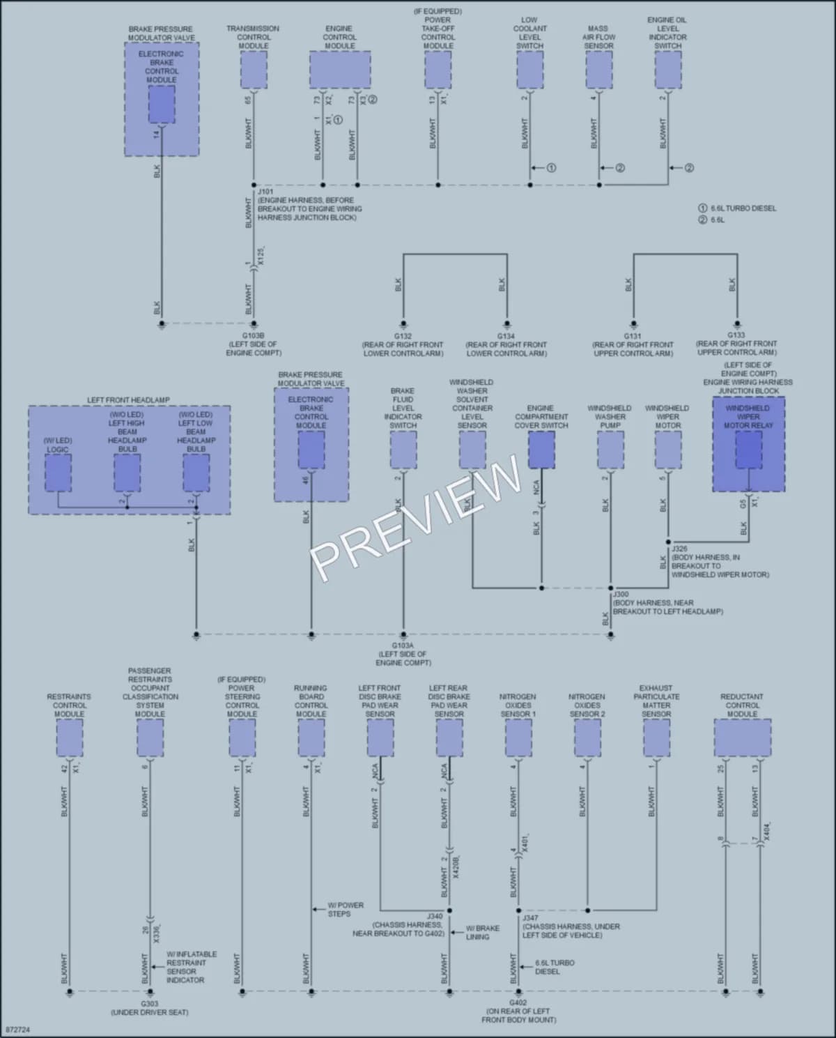 2024 GMC 3500HDSierra Ground Distribution wiring diagram preview