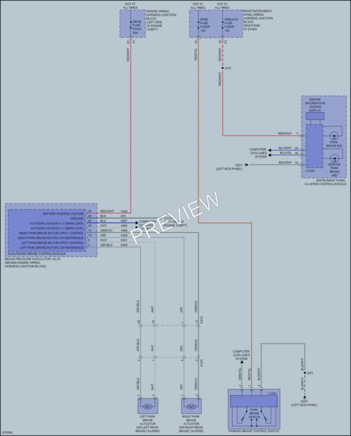 2024 GMC 3500HDSierra Shift Interlock wiring diagram preview