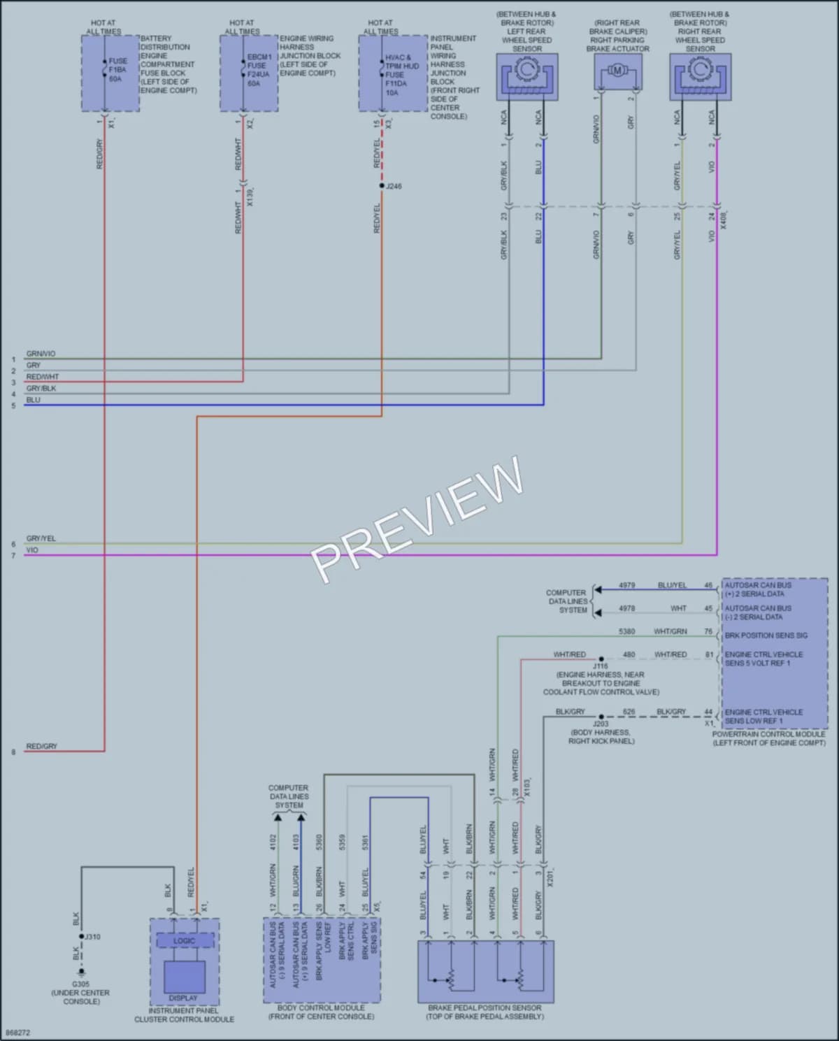 2024 GMC Acadia Anti Lock Brakes wiring diagram preview