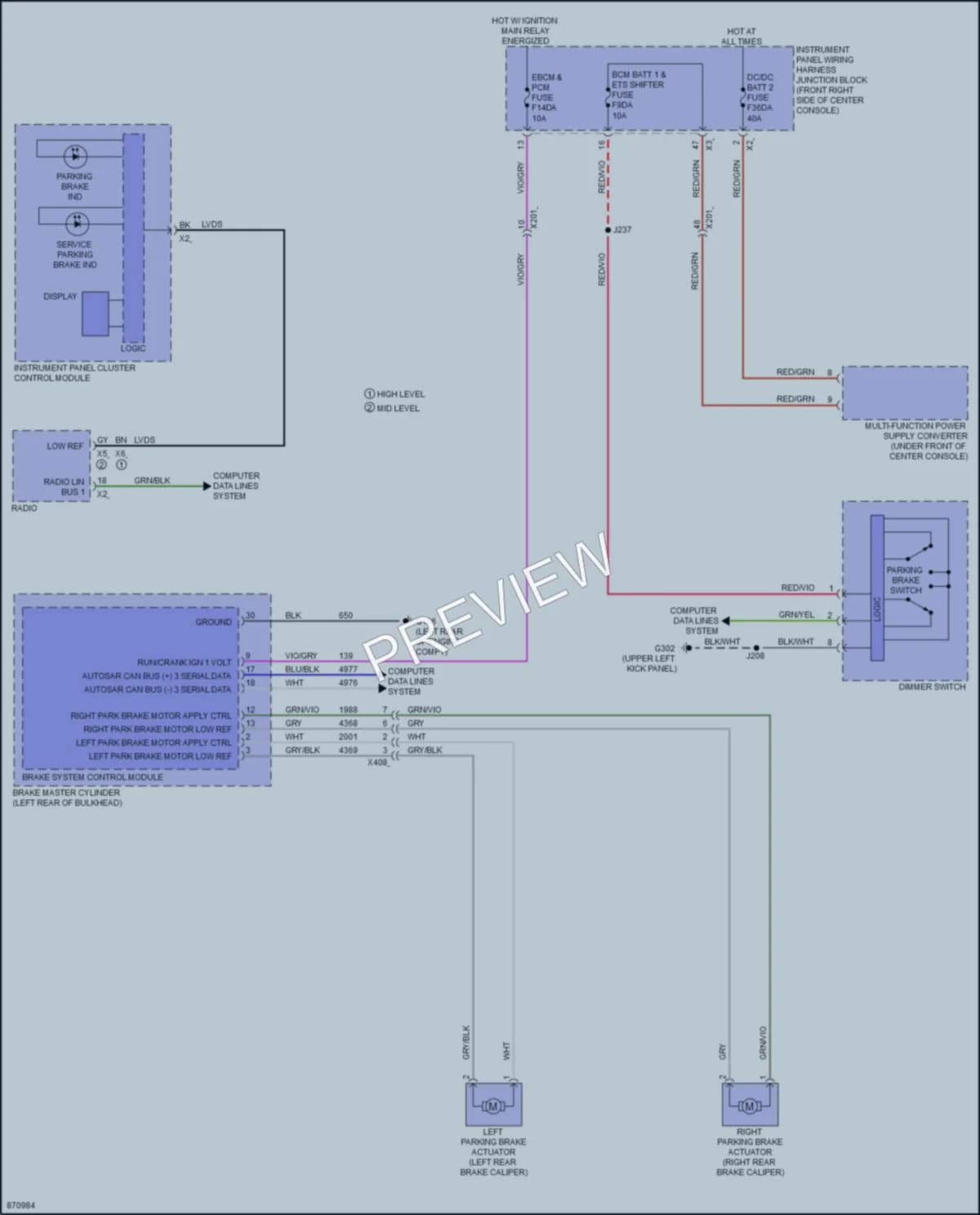 2024 GMC Acadia Shift Interlock wiring diagram preview