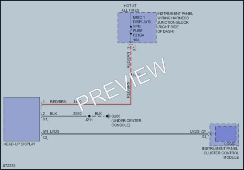 2024 GMC Canyon Instrument Cluster wiring diagram preview