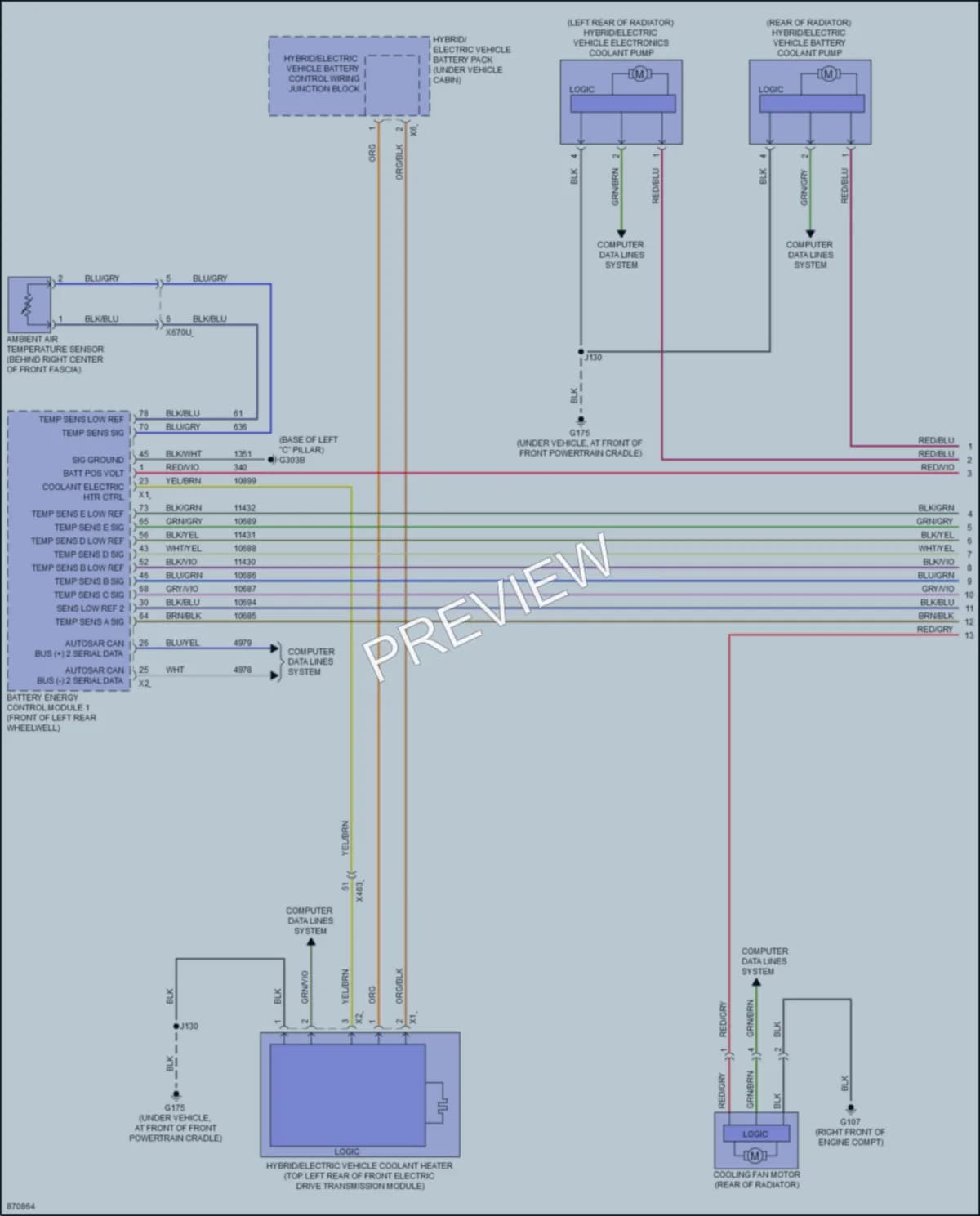 2024 GMC HummerEVPickup Cooling Fan wiring diagram preview