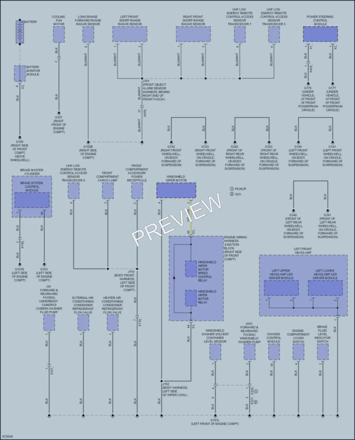 2024 GMC HummerEVSUV Ground Distribution wiring diagram preview