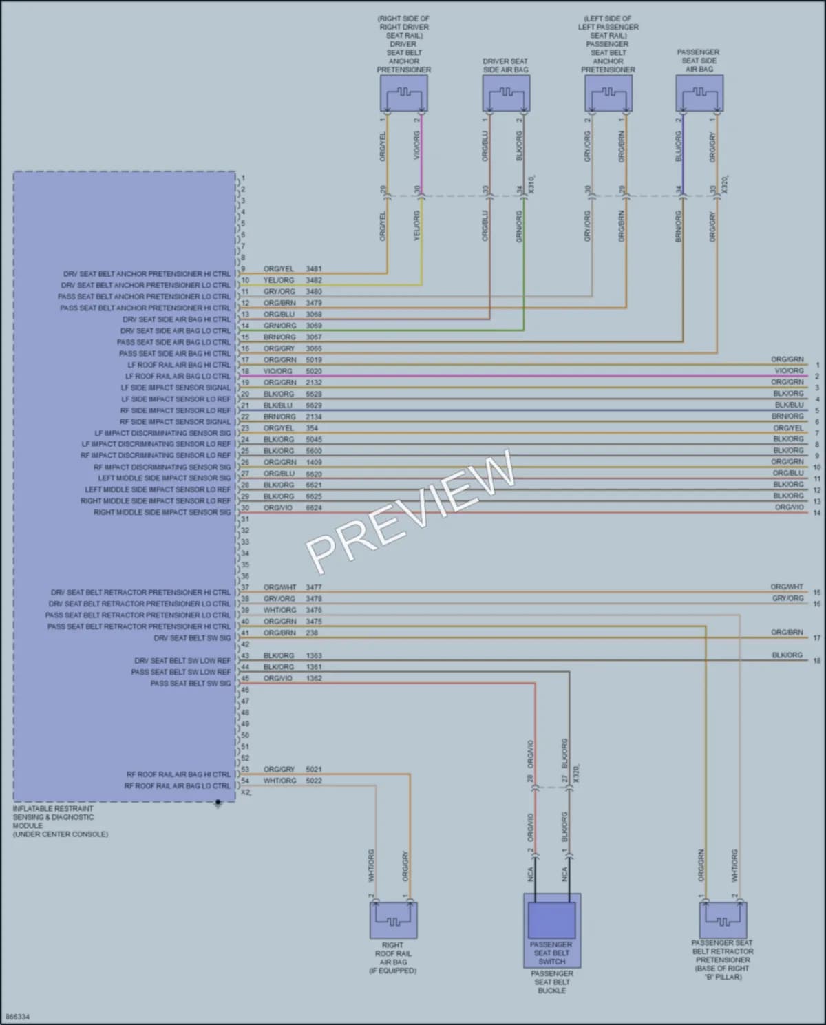 2024 GMC Terrain Supplemental Restraints wiring diagram preview