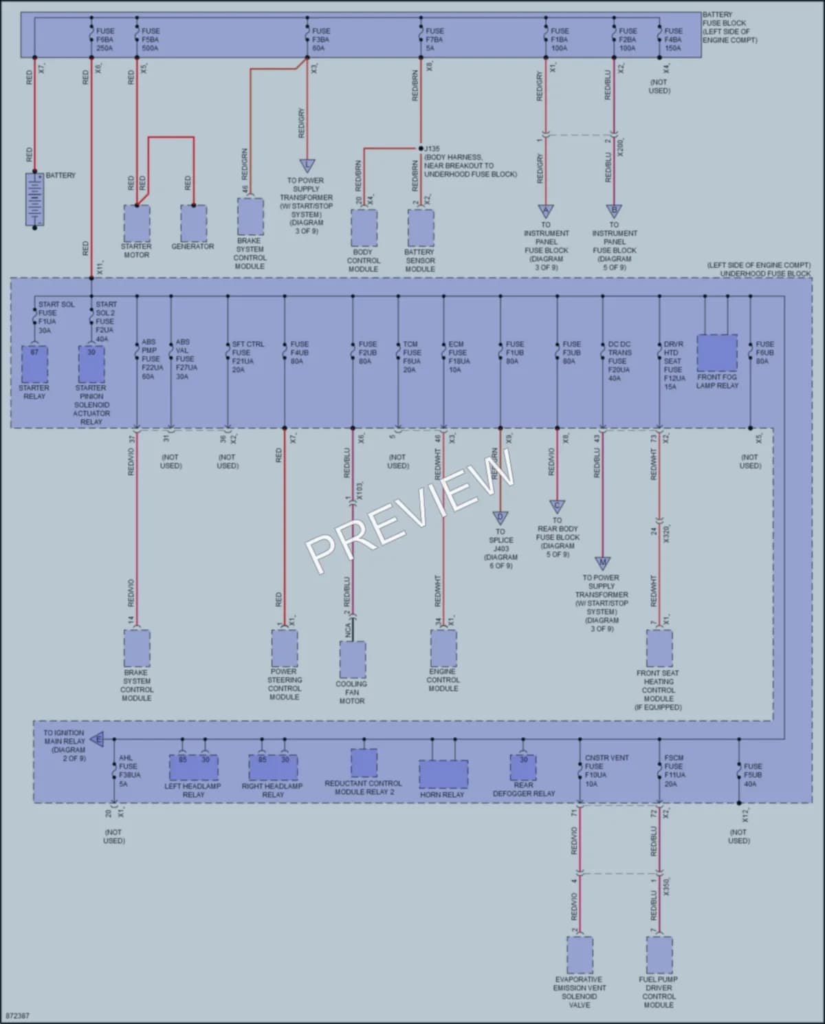 2024 GMC TerrainDenali Power Distribution wiring diagram preview