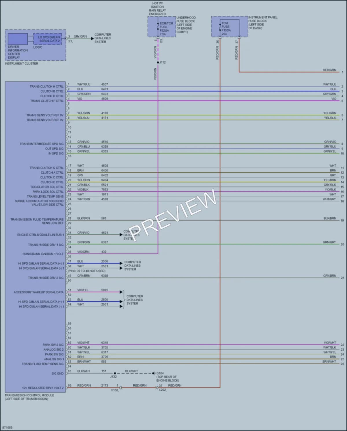 2024 GMC TerrainDenali Transmission wiring diagram preview