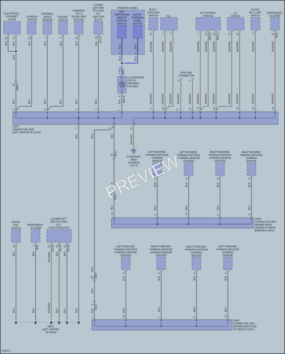 2024 Genesis G70 Ground Distribution wiring diagram preview