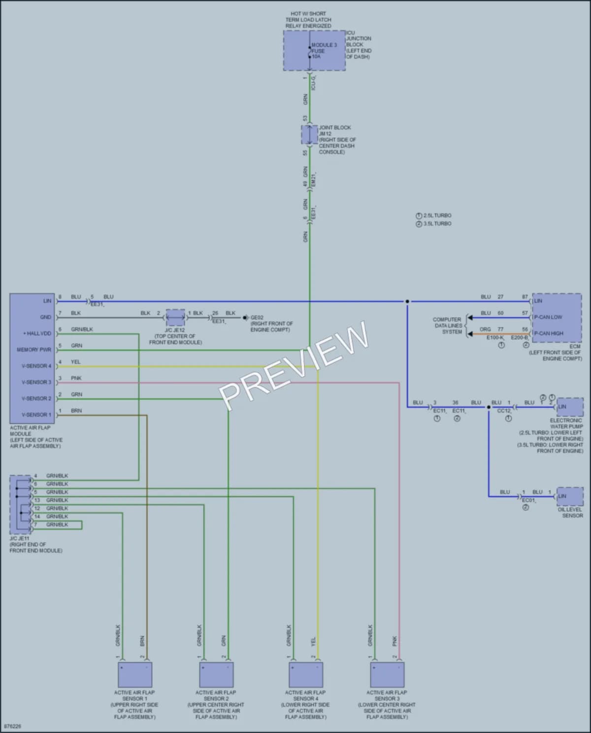 2024 Genesis GV80 Active Bodyworks wiring diagram preview