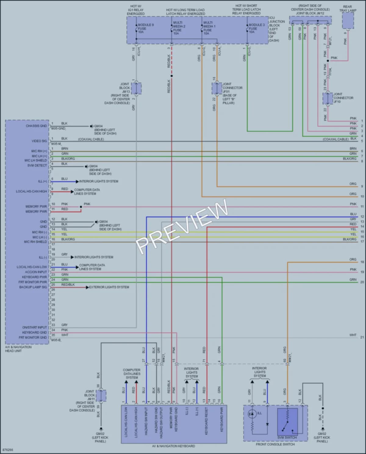 2024 Genesis GV80 Radio wiring diagram preview