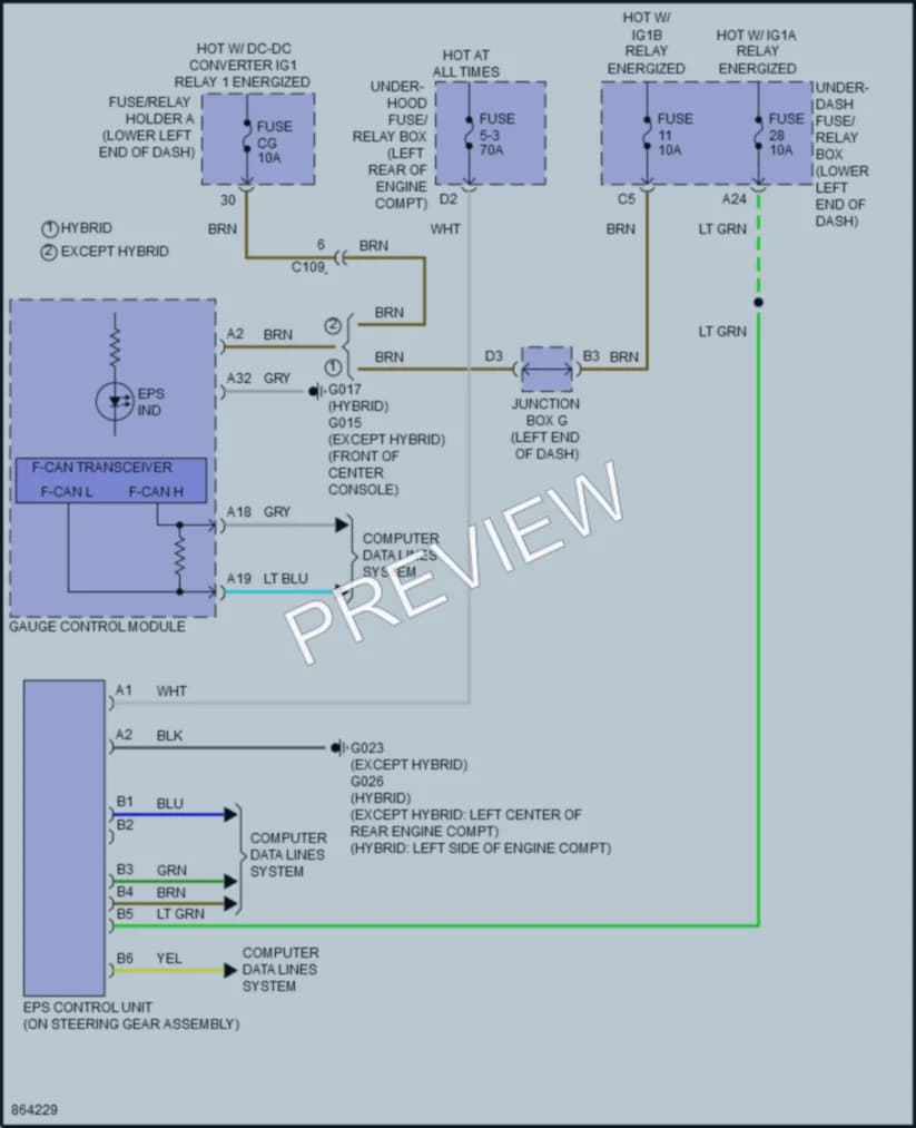2024 Honda Accord Electronic Power Steering wiring diagram preview
