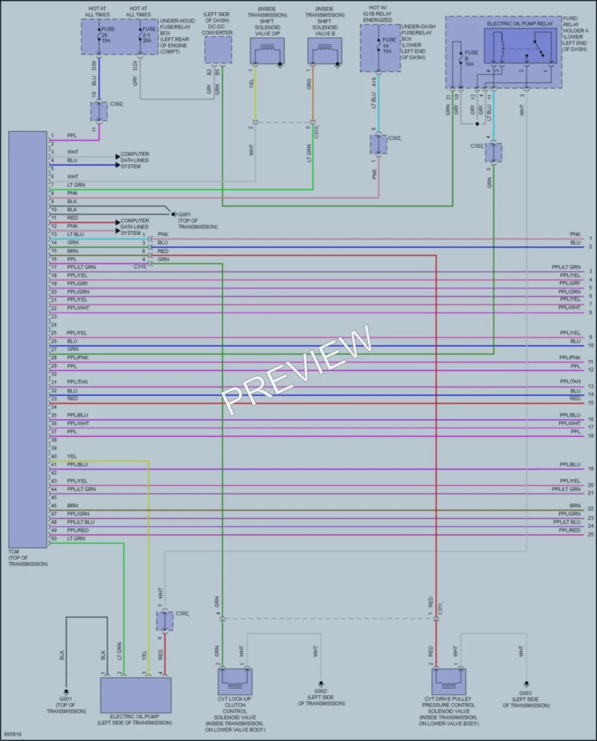 2024 Honda Accord Transmission wiring diagram preview