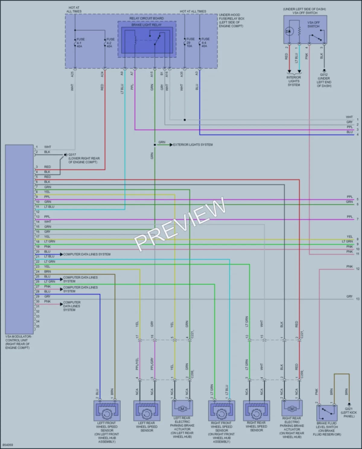2024 Honda CRV Anti Lock Brakes wiring diagram preview