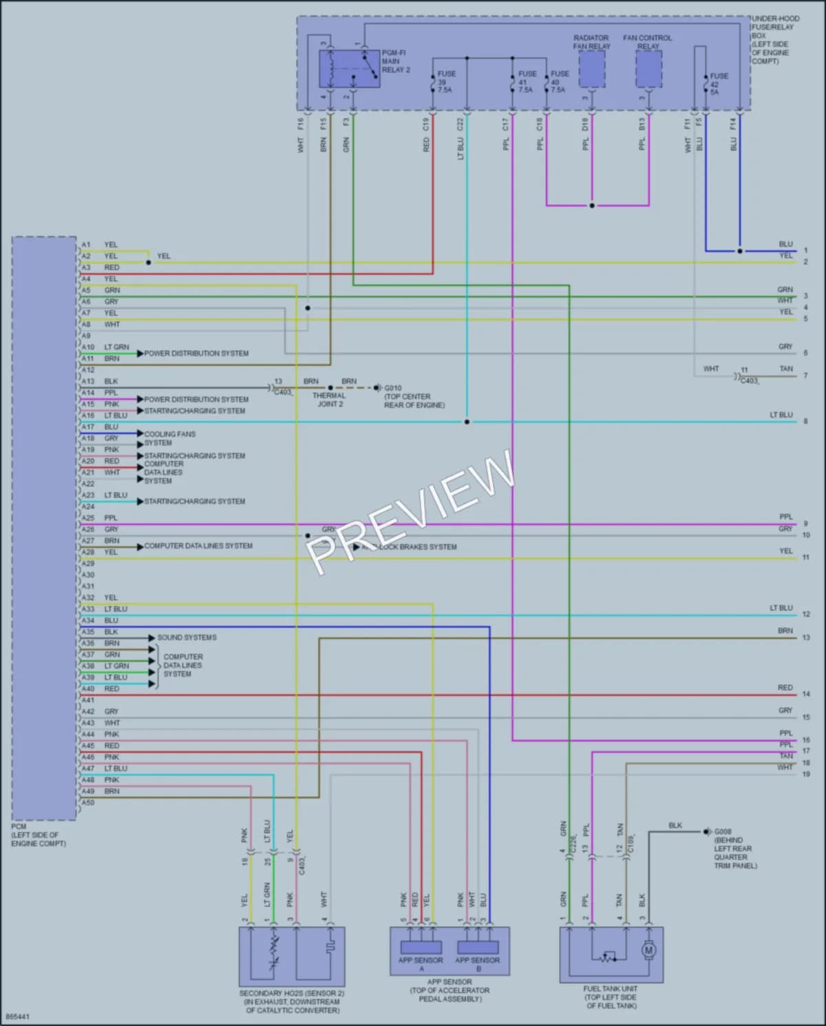 2024 Honda CRVHybrid Engine Performance wiring diagram preview