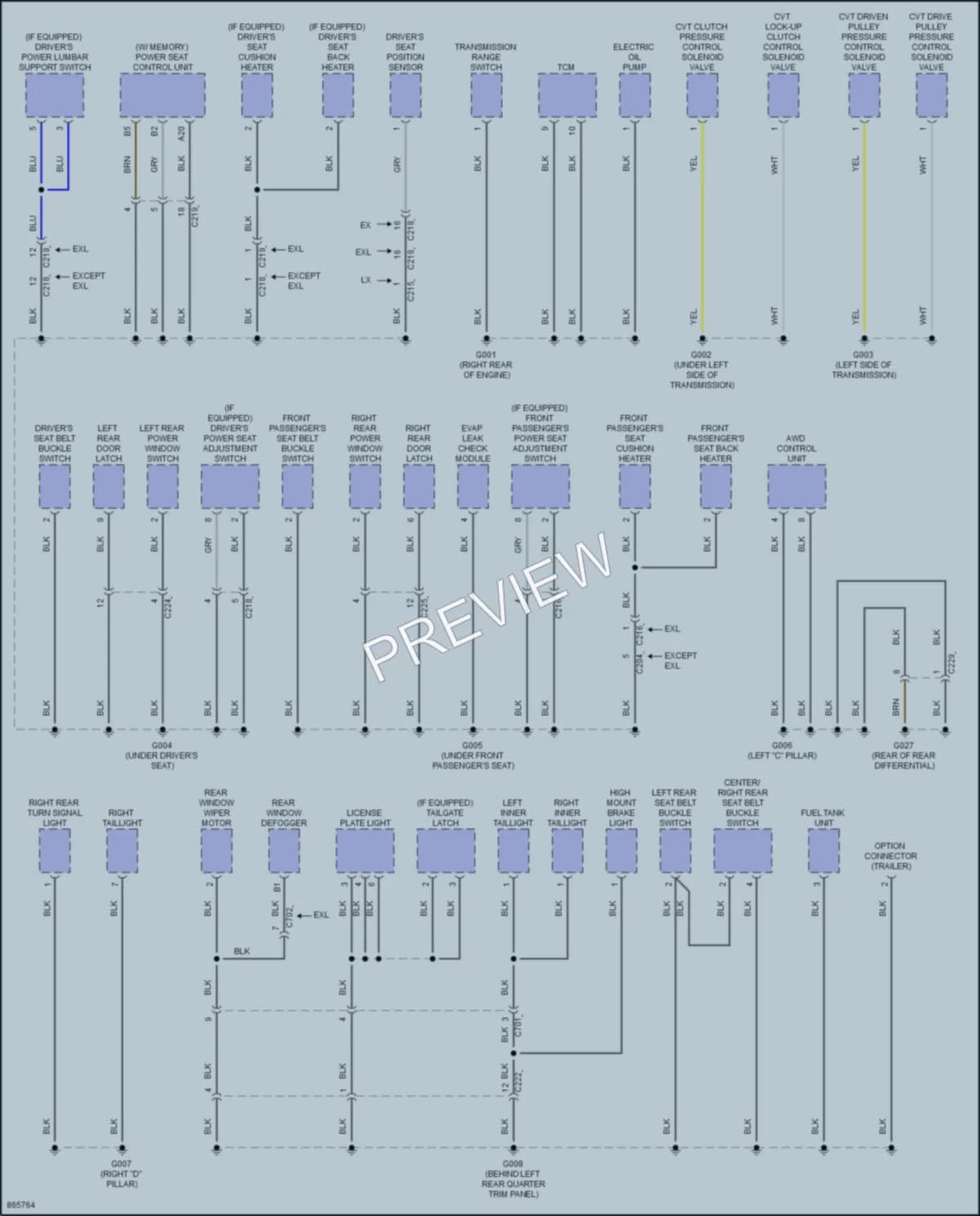 2024 Honda CRVHybrid Ground Distribution wiring diagram preview