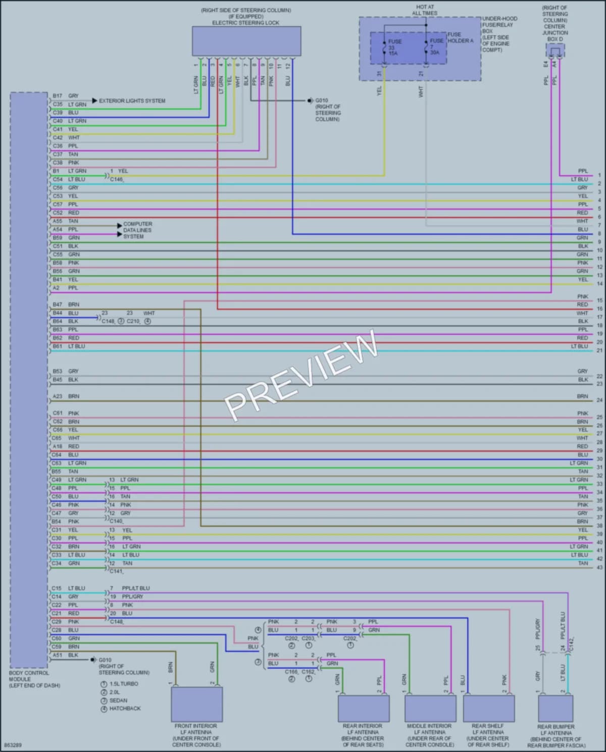 2024 Honda Civic Anti Theft wiring diagram preview