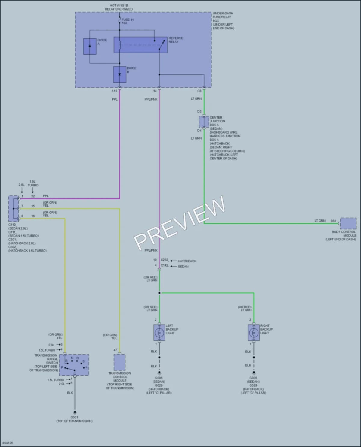 2024 Honda Civic Exterior Lights wiring diagram preview
