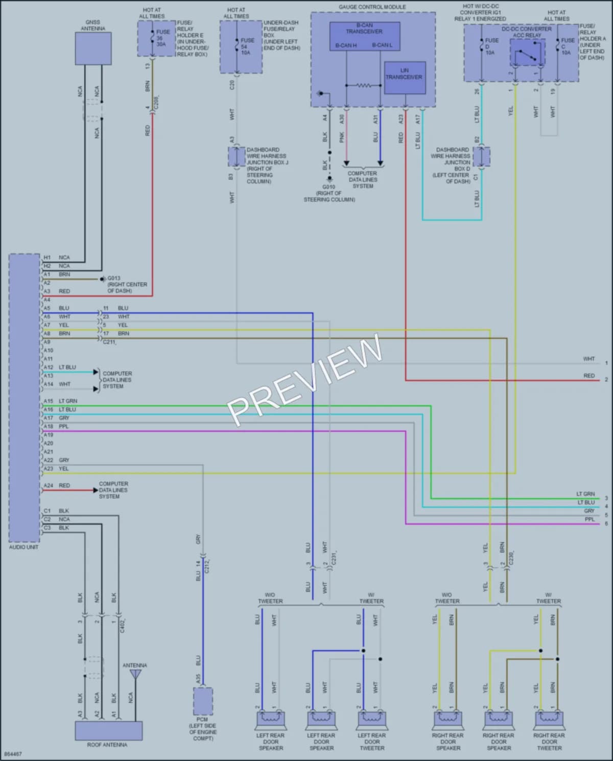2024 Honda Civic Navigation wiring diagram preview