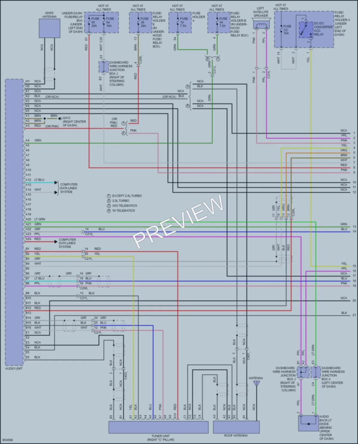 2024 Honda Civic Radio wiring diagram preview