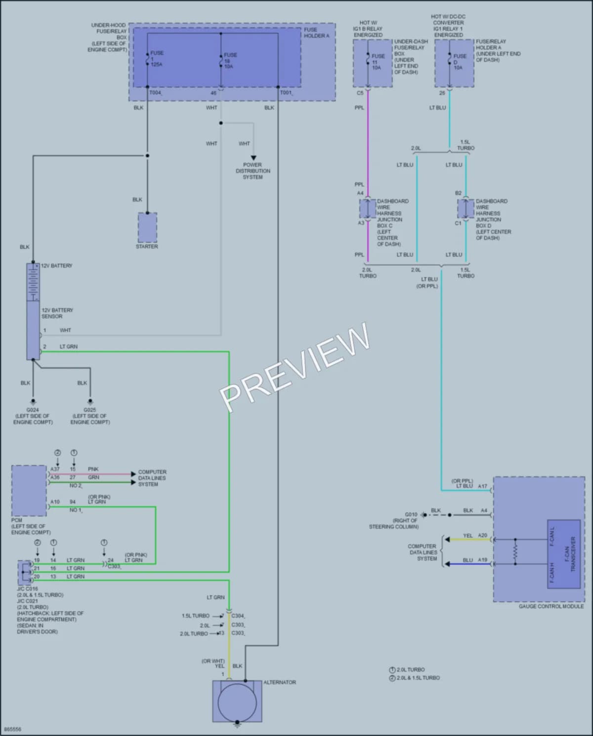 2024 Honda Civic Starting Charging wiring diagram preview