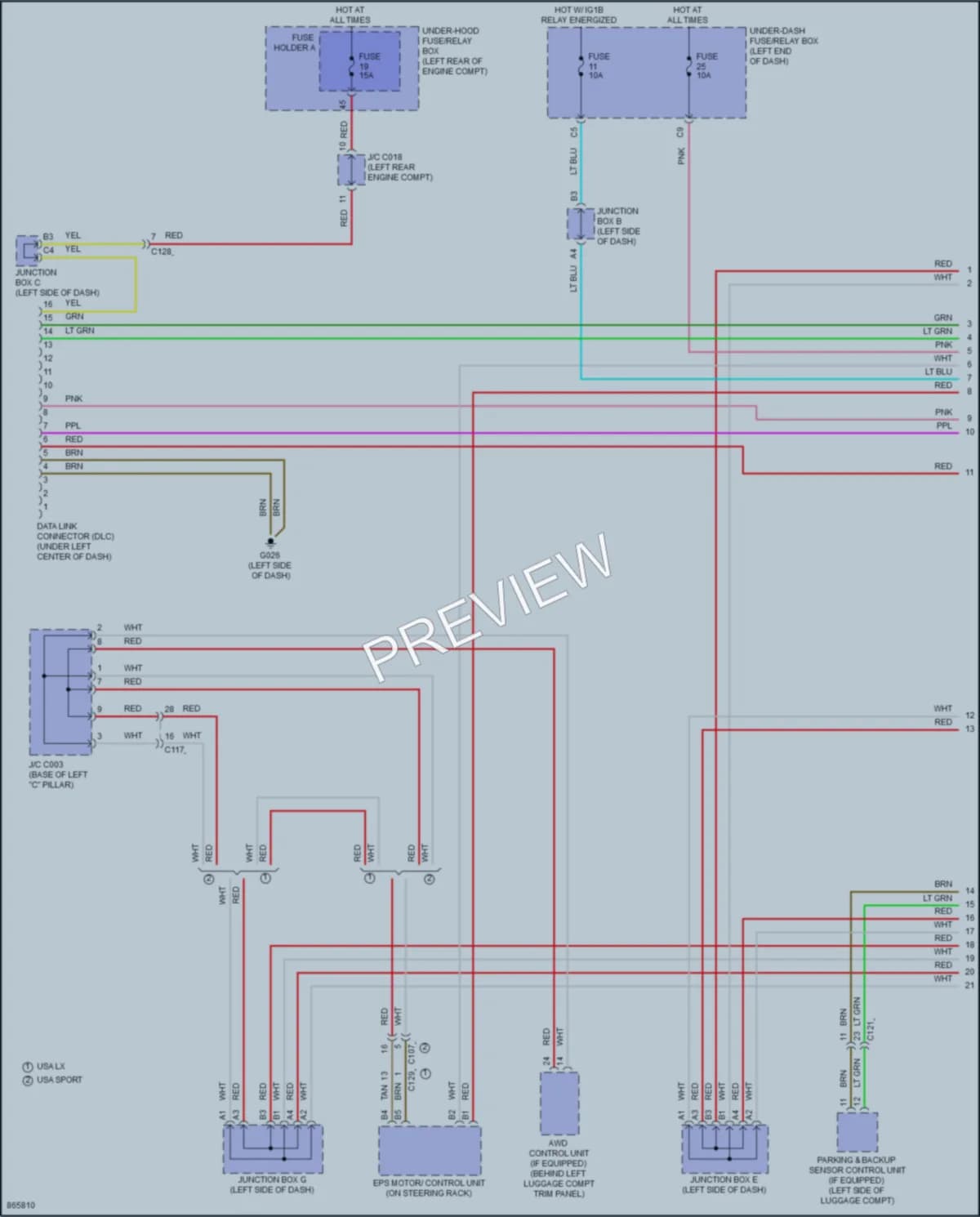 2024 Honda HRV Computer Data Lines wiring diagram preview