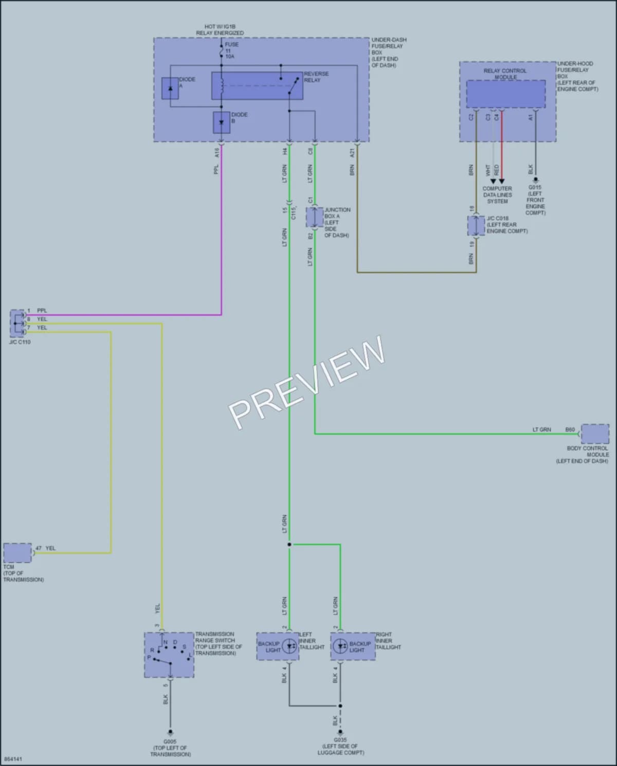 2024 Honda HRV Exterior Lights wiring diagram preview