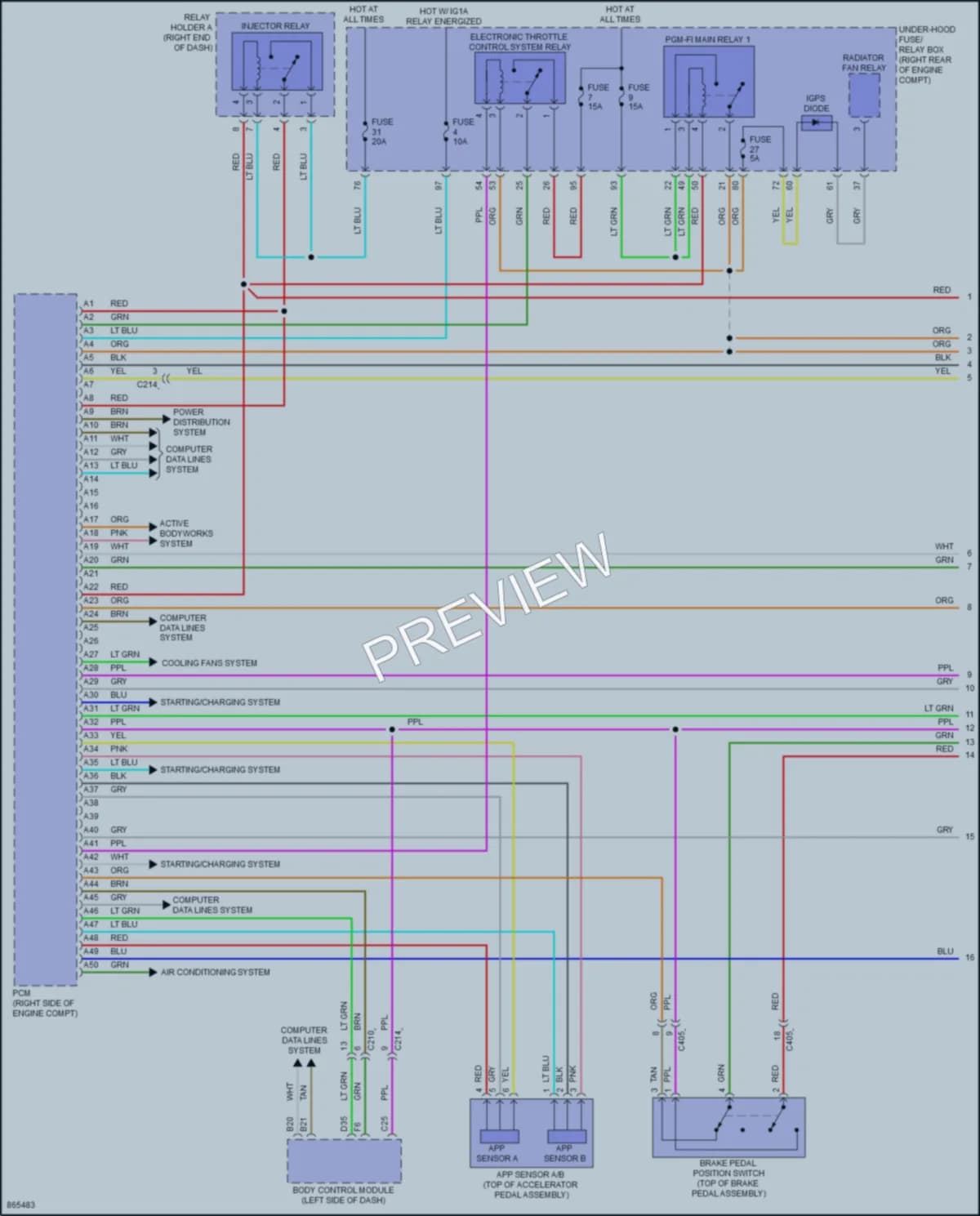 2024 Honda Odyssey Engine Performance wiring diagram preview