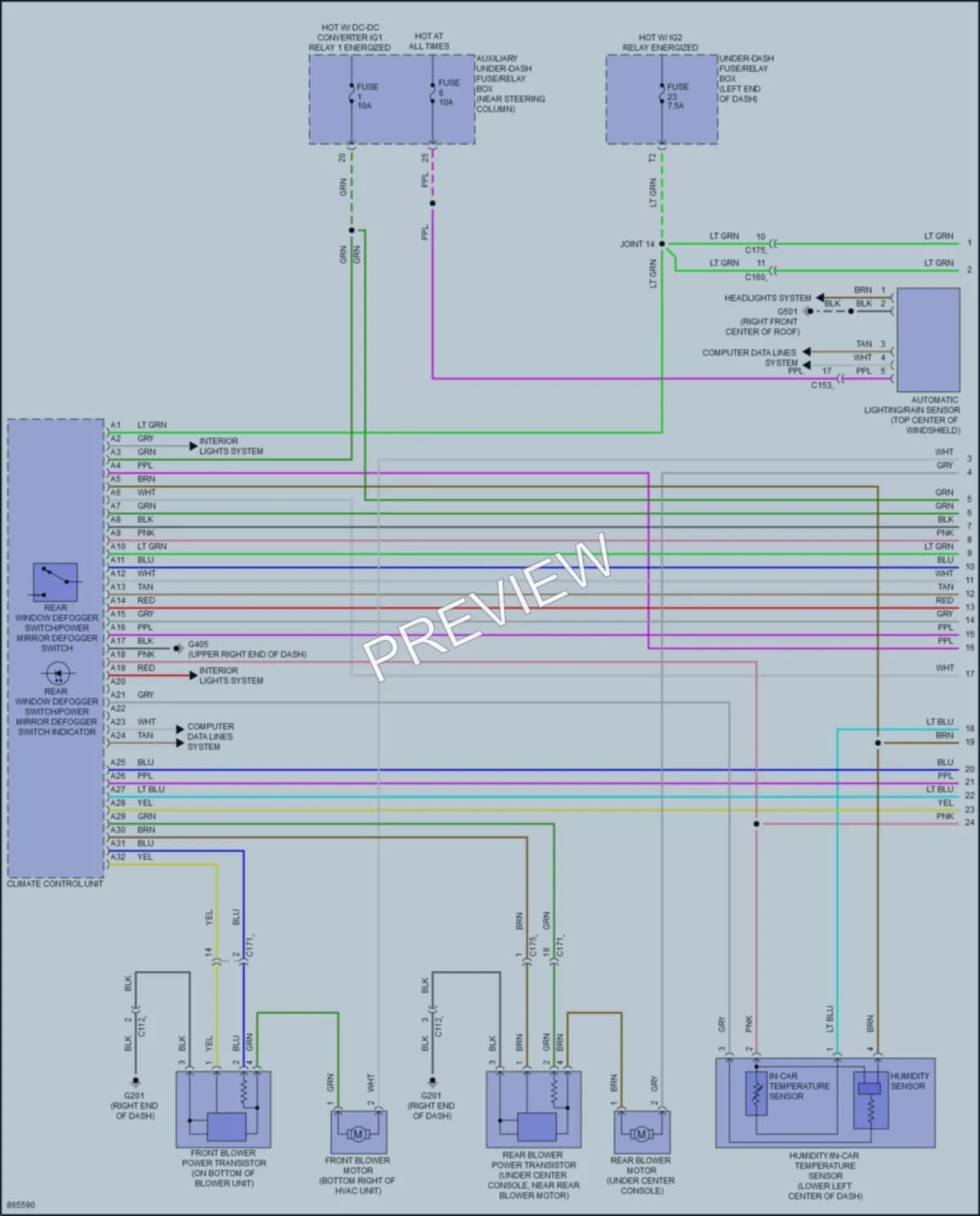 2024 Honda Passport Air Conditioning wiring diagram preview