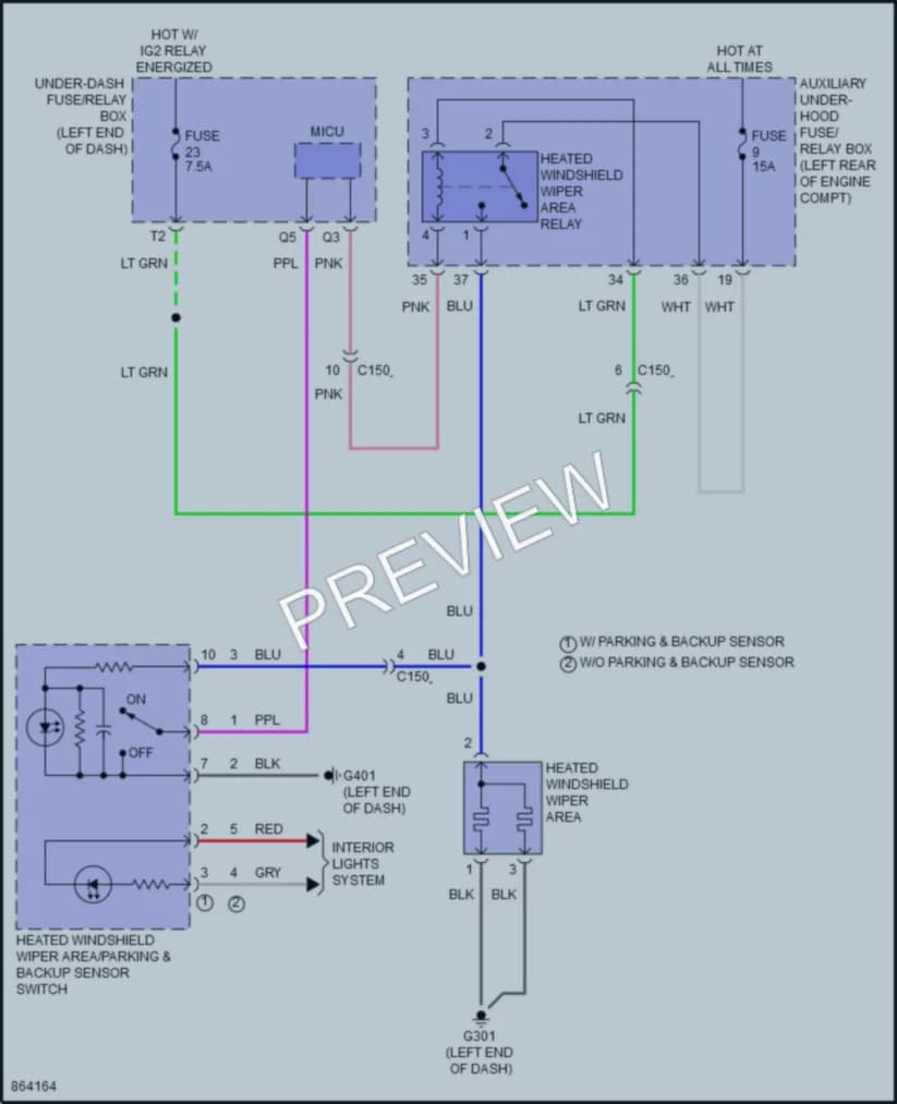 2024 Honda Passport Defoggers wiring diagram preview