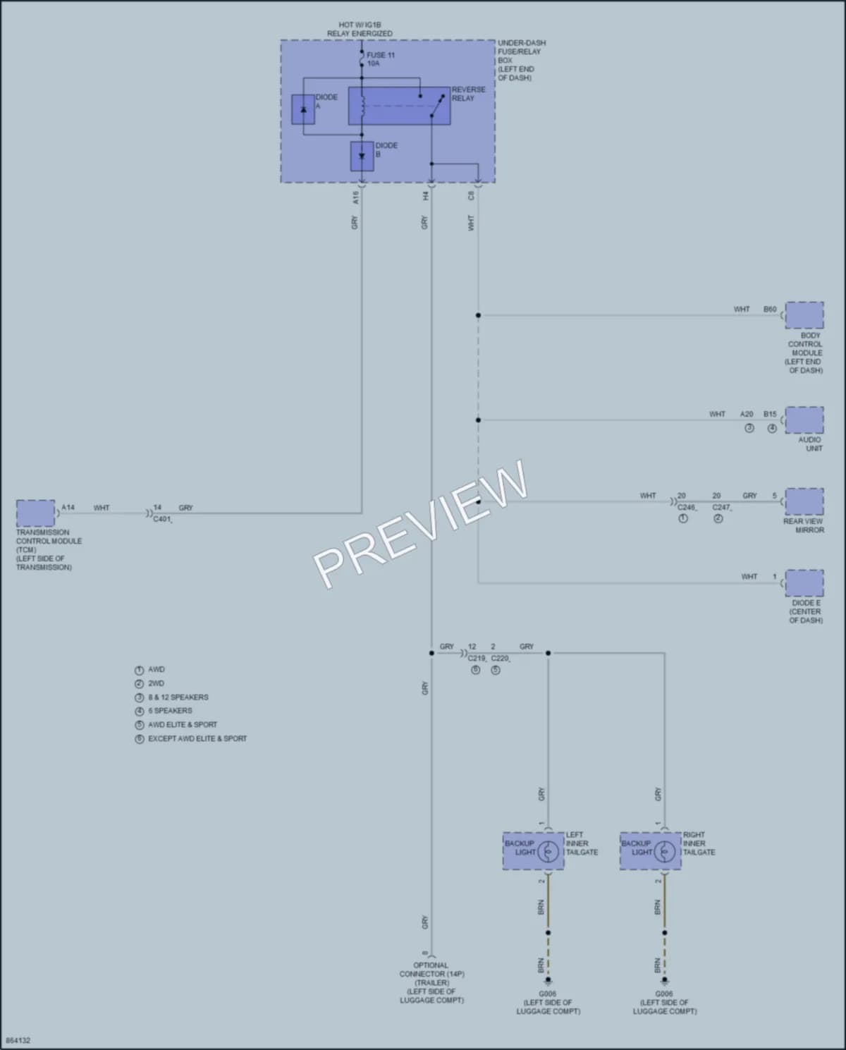 2024 Honda Pilot Exterior Lights wiring diagram preview