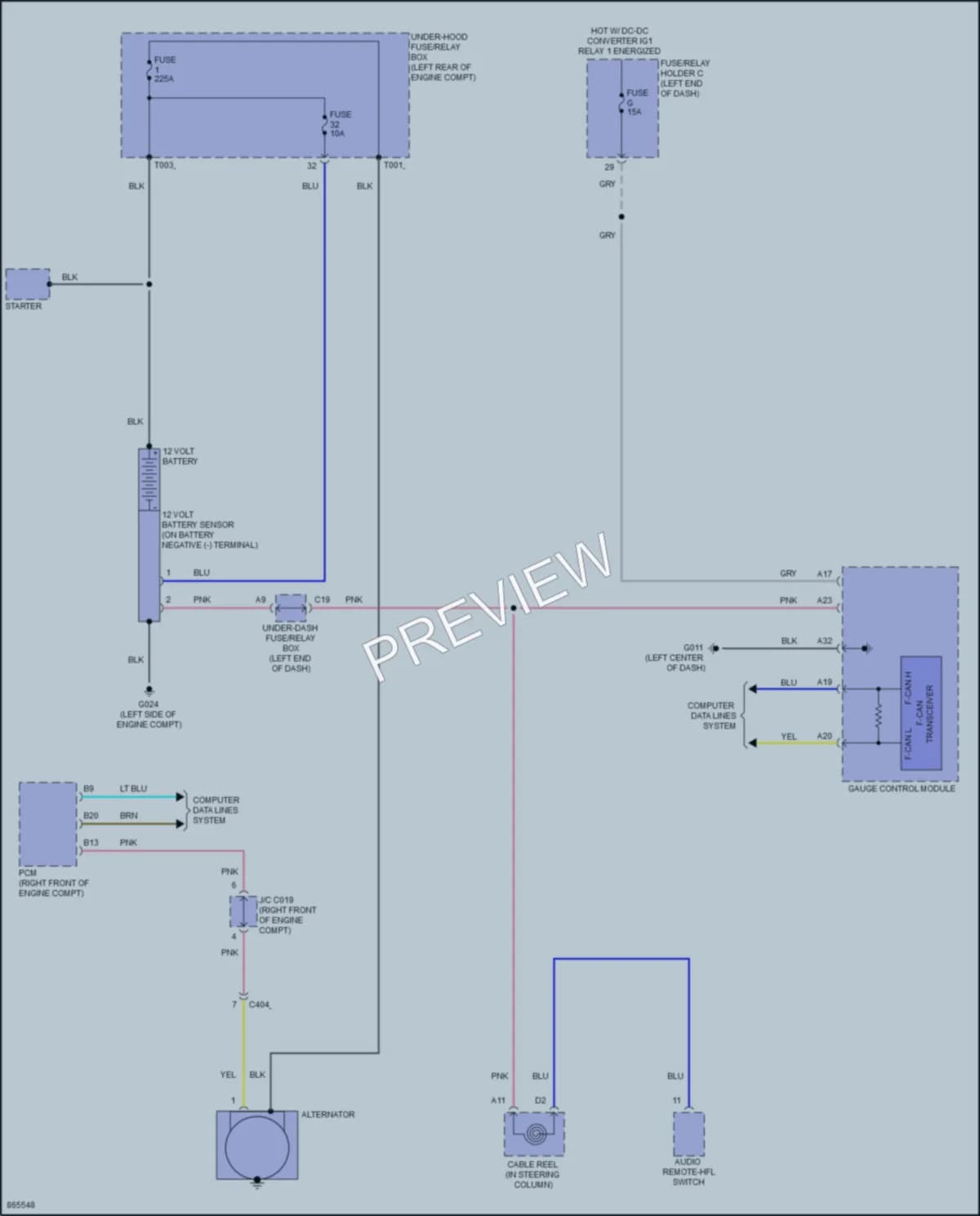 2024 Honda Pilot Starting Charging wiring diagram preview