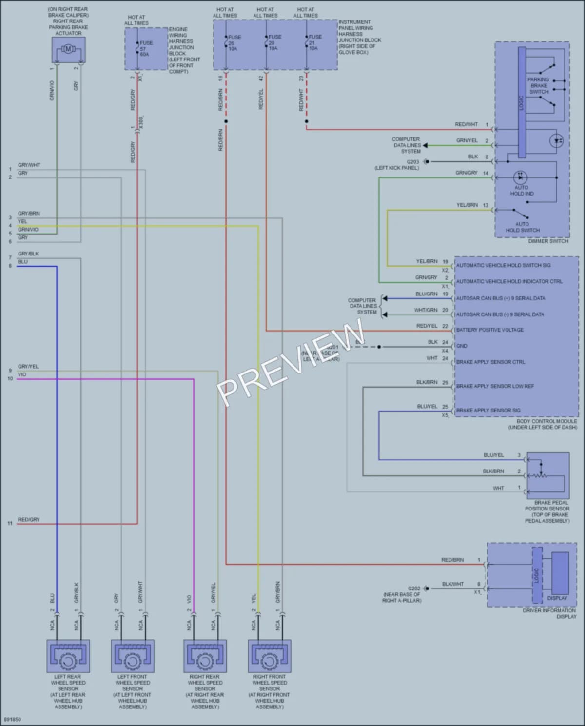 2024 Honda Prologue Anti Lock Brakes wiring diagram preview
