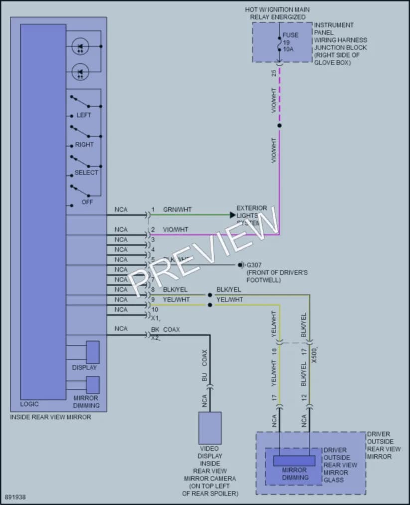 2024 Honda Prologue Power Mirrors wiring diagram preview
