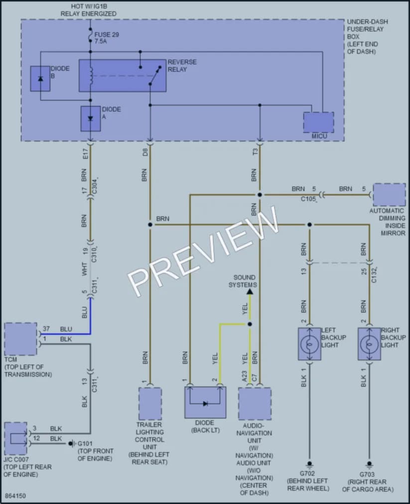 2024 Honda Ridgeline Exterior Lights wiring diagram preview