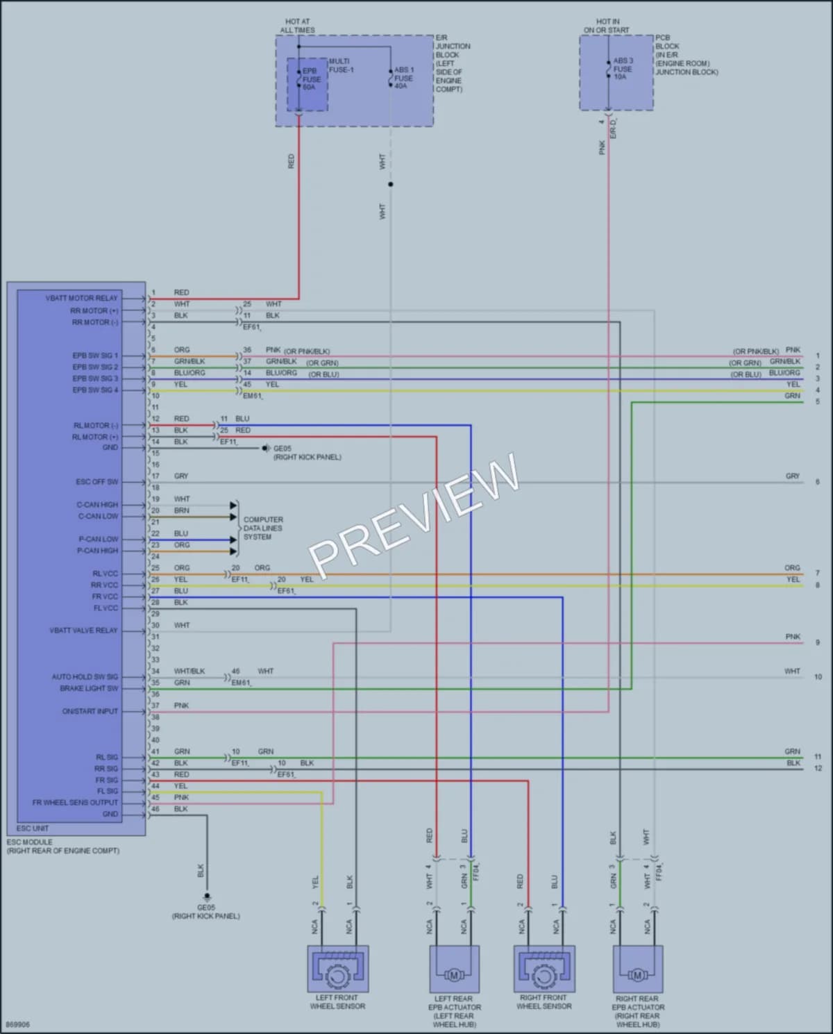 2024 Hyundai Elantra Anti Lock Brakes wiring diagram preview