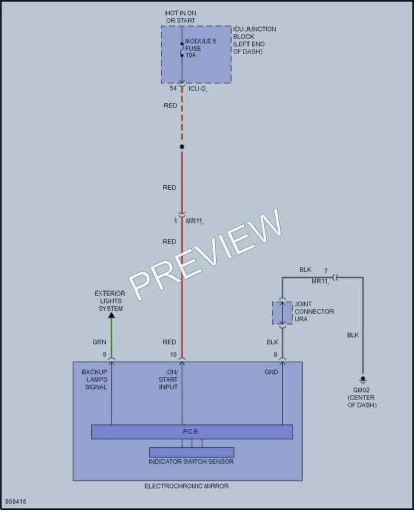 2024 Hyundai Elantra Power Mirrors wiring diagram preview