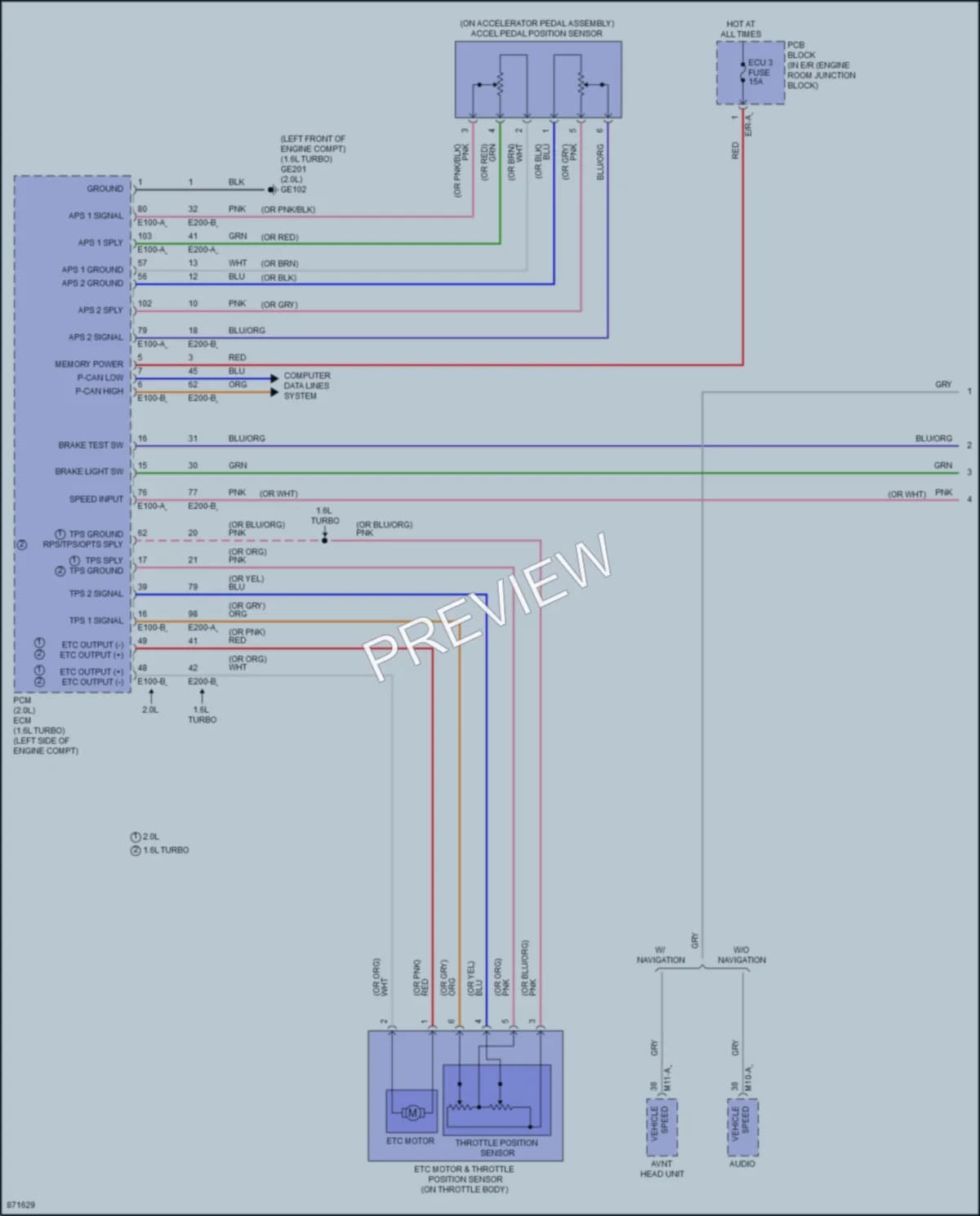 2024 Hyundai ElantraHybrid Cruise Control wiring diagram preview