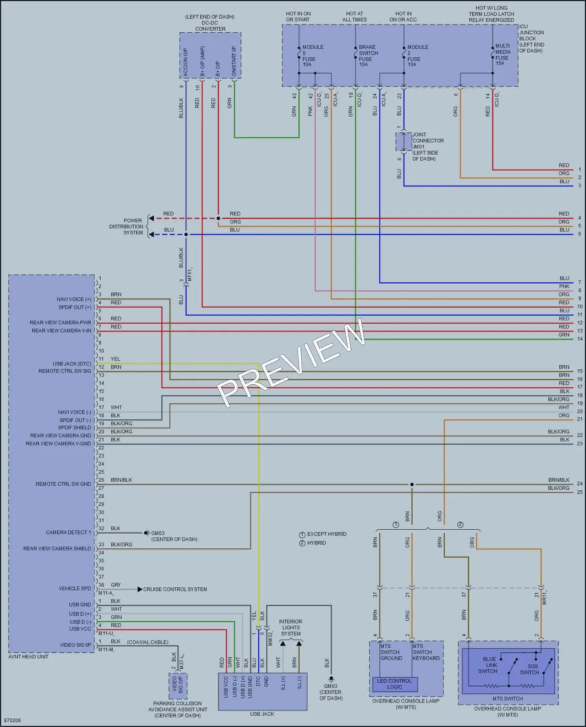 2024 Hyundai ElantraHybrid Radio wiring diagram preview