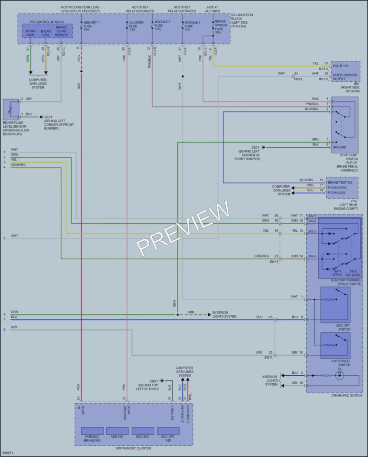 2024 Hyundai Ioniq5 Anti Lock Brakes wiring diagram preview