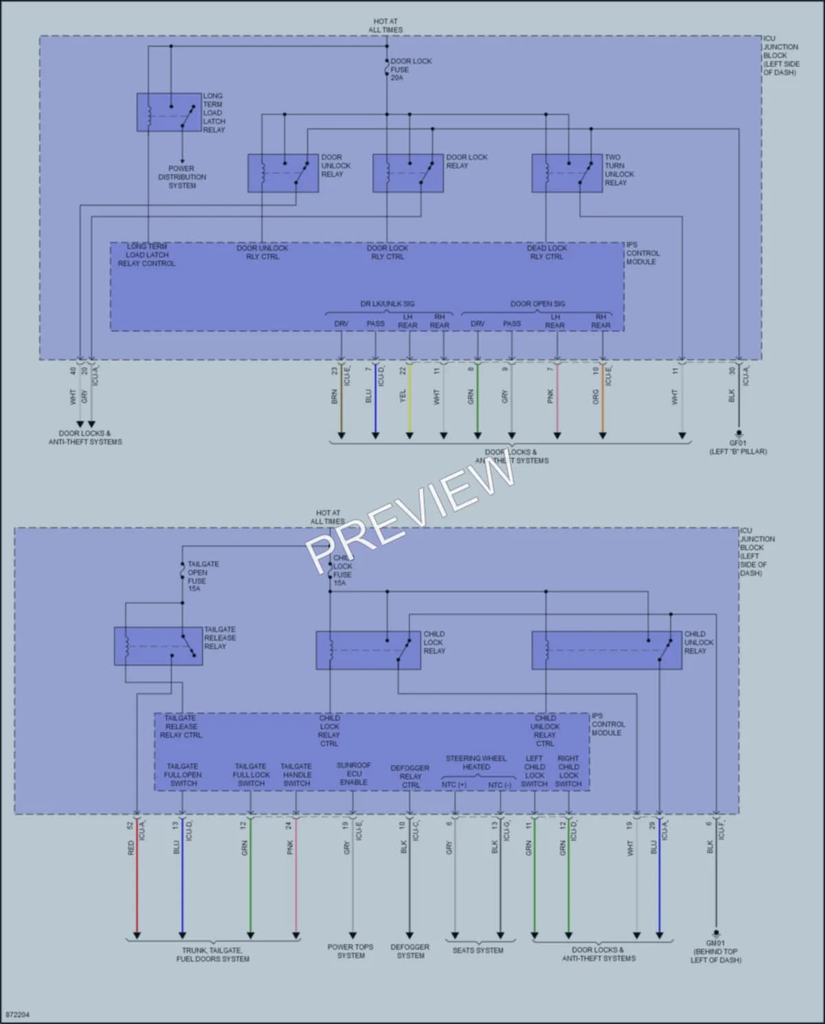 2024 Hyundai Ioniq5 Body Control Modules wiring diagram preview