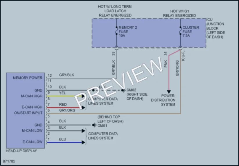 2024 Hyundai Ioniq5 Instrument Cluster wiring diagram preview