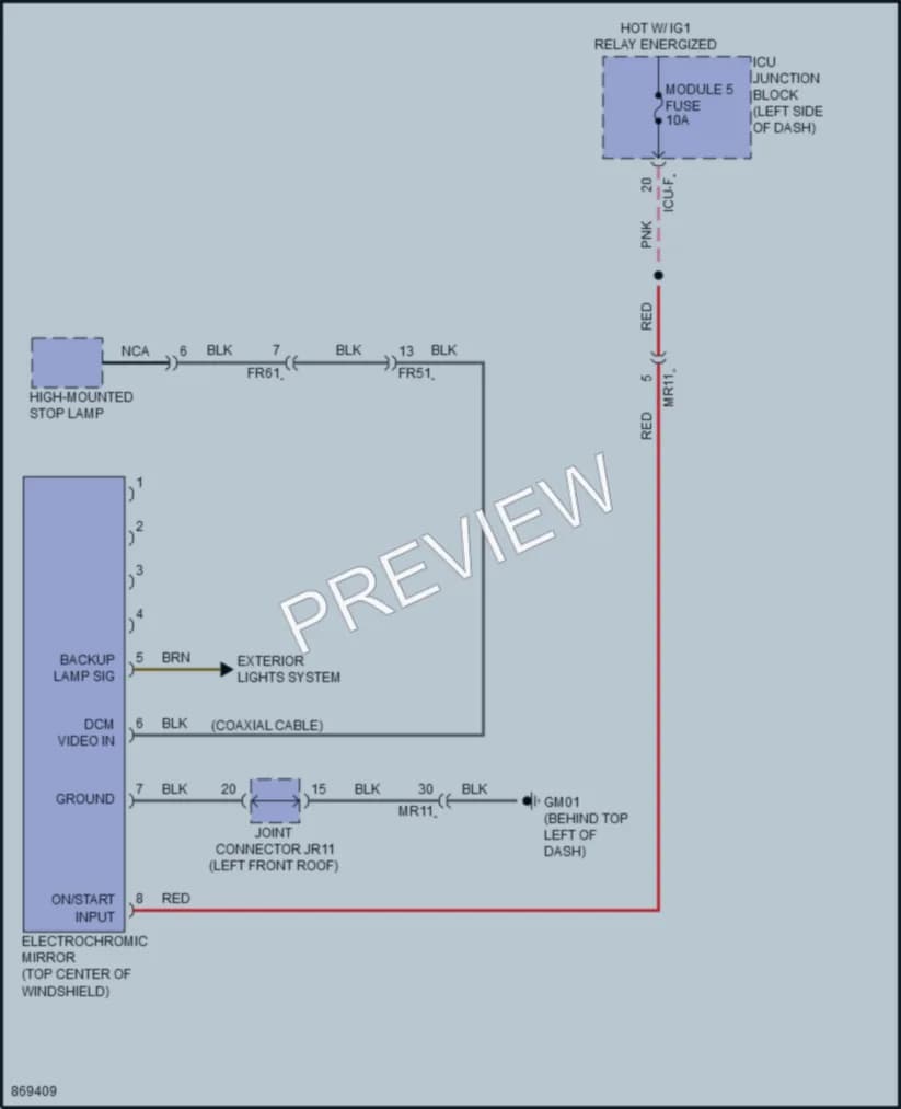 2024 Hyundai Ioniq5 Power Mirrors wiring diagram preview