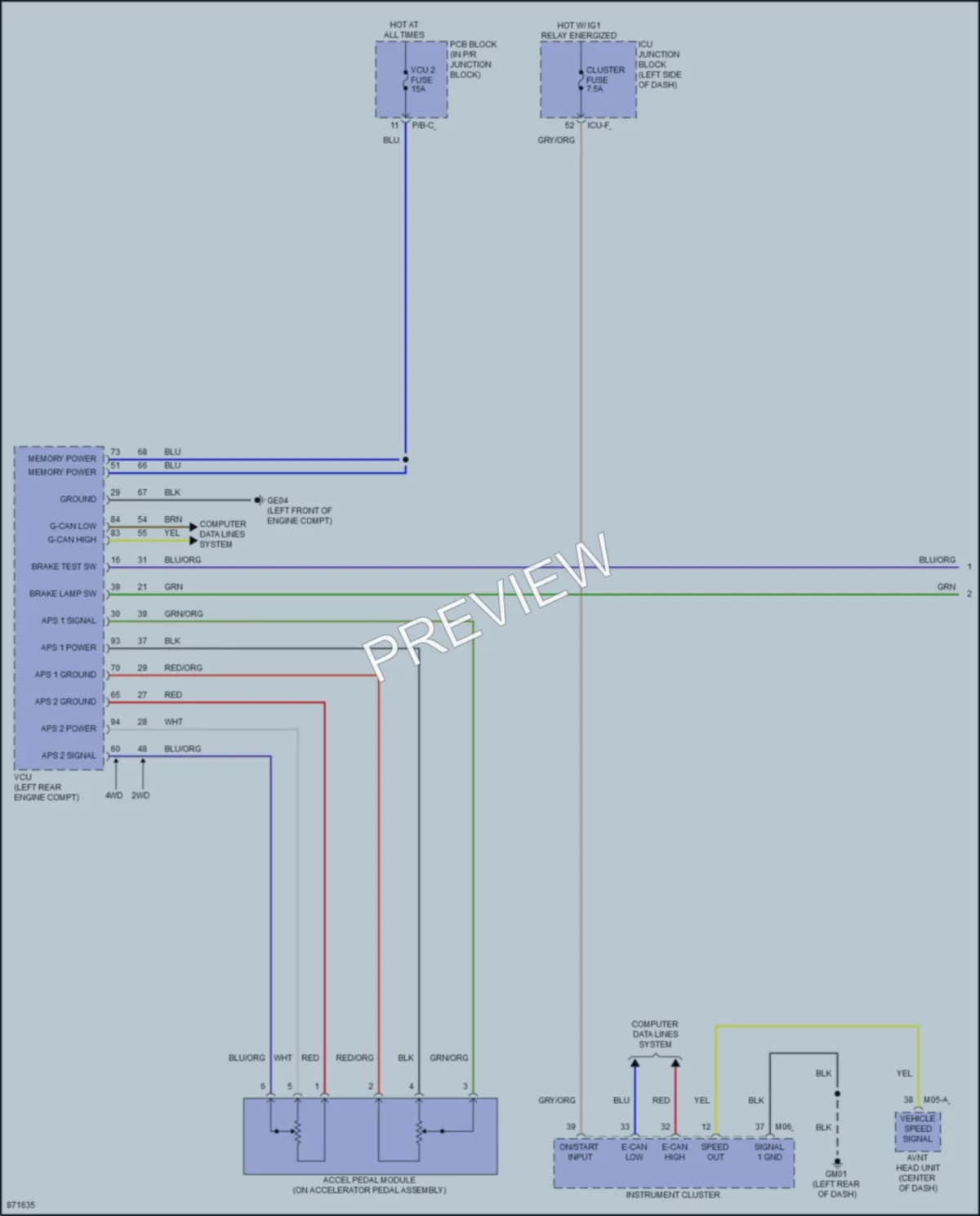 2024 Hyundai Ioniq6 Cruise Control wiring diagram preview