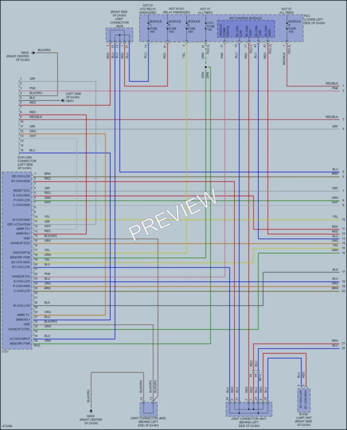 2024 Hyundai Kona Computer Data Lines wiring diagram preview