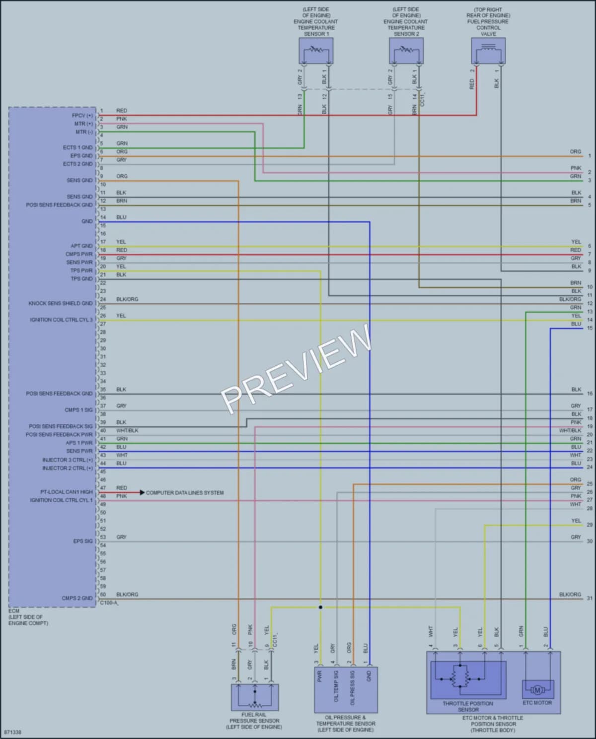 2024 Hyundai Kona Engine Performance wiring diagram preview