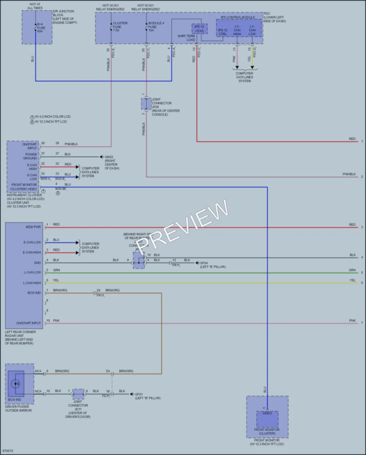 2024 Hyundai Kona Navigation wiring diagram preview