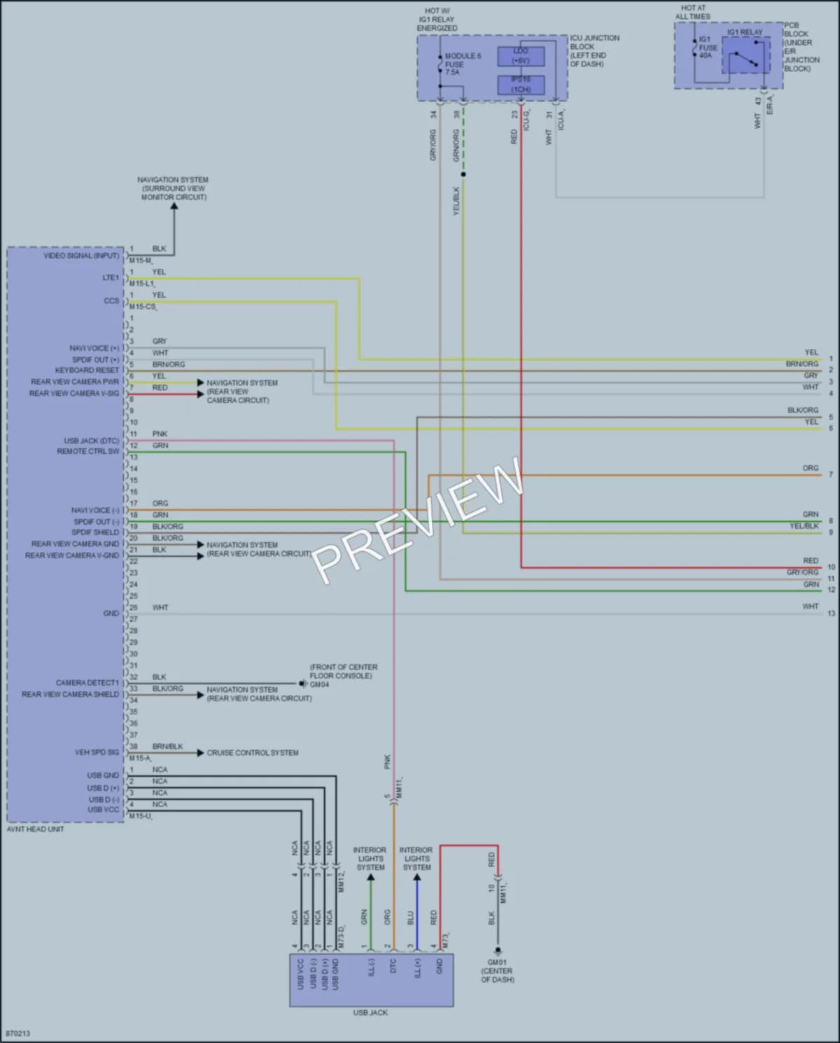 2024 Hyundai Palisade Radio wiring diagram preview