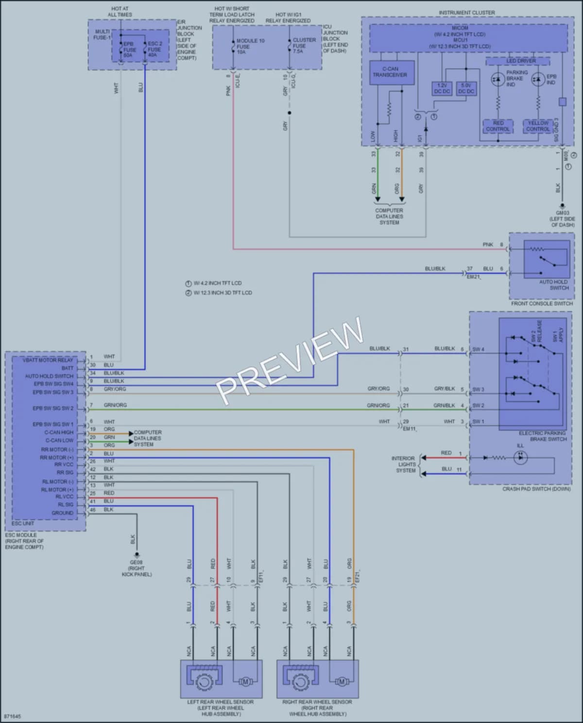 2024 Hyundai Palisade Shift Interlock wiring diagram preview